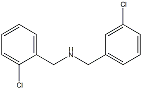 [(2-chlorophenyl)methyl][(3-chlorophenyl)methyl]amine Structure