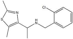 [(2-chlorophenyl)methyl][1-(2,5-dimethyl-1,3-thiazol-4-yl)ethyl]amine 구조식 이미지