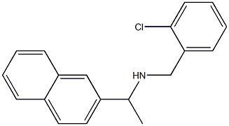 [(2-chlorophenyl)methyl][1-(naphthalen-2-yl)ethyl]amine Structure