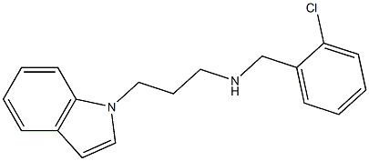 [(2-chlorophenyl)methyl][3-(1H-indol-1-yl)propyl]amine Structure