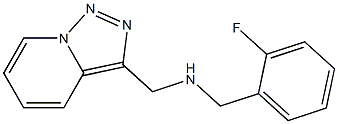[(2-fluorophenyl)methyl]({[1,2,4]triazolo[3,4-a]pyridin-3-ylmethyl})amine Structure