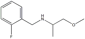 [(2-fluorophenyl)methyl](1-methoxypropan-2-yl)amine 구조식 이미지