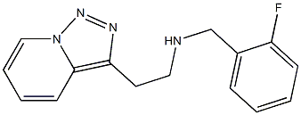 [(2-fluorophenyl)methyl](2-{[1,2,4]triazolo[3,4-a]pyridin-3-yl}ethyl)amine 구조식 이미지