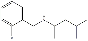 [(2-fluorophenyl)methyl](4-methylpentan-2-yl)amine 구조식 이미지