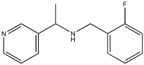 [(2-fluorophenyl)methyl][1-(pyridin-3-yl)ethyl]amine Structure