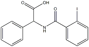 [(2-iodobenzoyl)amino](phenyl)acetic acid Structure
