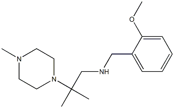 [(2-methoxyphenyl)methyl][2-methyl-2-(4-methylpiperazin-1-yl)propyl]amine 구조식 이미지