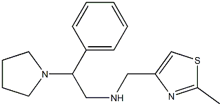 [(2-methyl-1,3-thiazol-4-yl)methyl][2-phenyl-2-(pyrrolidin-1-yl)ethyl]amine Structure