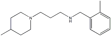 [(2-methylphenyl)methyl][3-(4-methylpiperidin-1-yl)propyl]amine Structure