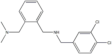 [(3,4-dichlorophenyl)methyl]({2-[(dimethylamino)methyl]phenyl}methyl)amine 구조식 이미지