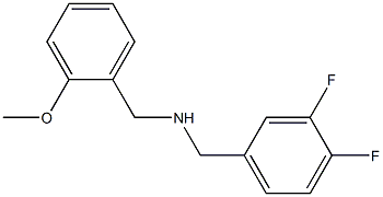 [(3,4-difluorophenyl)methyl][(2-methoxyphenyl)methyl]amine Structure