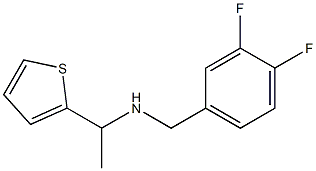 [(3,4-difluorophenyl)methyl][1-(thiophen-2-yl)ethyl]amine 구조식 이미지