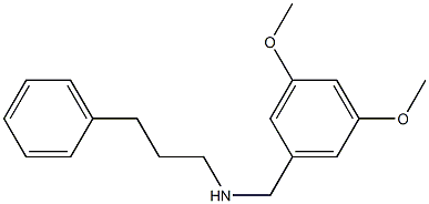 [(3,5-dimethoxyphenyl)methyl](3-phenylpropyl)amine 구조식 이미지