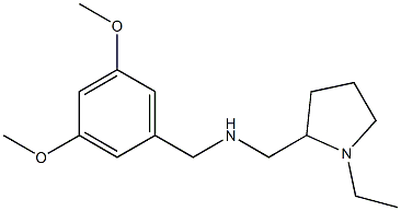 [(3,5-dimethoxyphenyl)methyl][(1-ethylpyrrolidin-2-yl)methyl]amine Structure