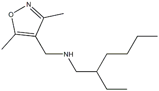 [(3,5-dimethyl-1,2-oxazol-4-yl)methyl](2-ethylhexyl)amine Structure