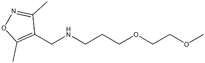 [(3,5-dimethyl-1,2-oxazol-4-yl)methyl][3-(2-methoxyethoxy)propyl]amine 구조식 이미지