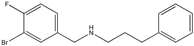 [(3-bromo-4-fluorophenyl)methyl](3-phenylpropyl)amine Structure