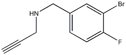 [(3-bromo-4-fluorophenyl)methyl](prop-2-yn-1-yl)amine Structure