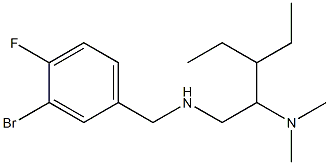 [(3-bromo-4-fluorophenyl)methyl][2-(dimethylamino)-3-ethylpentyl]amine 구조식 이미지