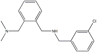 [(3-chlorophenyl)methyl]({2-[(dimethylamino)methyl]phenyl}methyl)amine 구조식 이미지