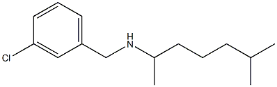 [(3-chlorophenyl)methyl](6-methylheptan-2-yl)amine Structure