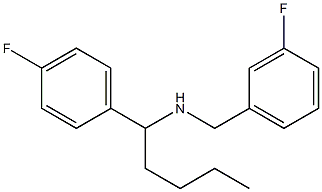 [(3-fluorophenyl)methyl][1-(4-fluorophenyl)pentyl]amine 구조식 이미지