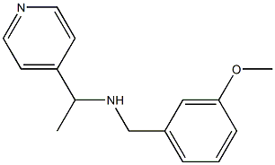 [(3-methoxyphenyl)methyl][1-(pyridin-4-yl)ethyl]amine Structure