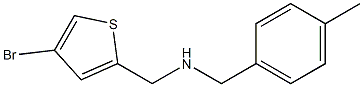 [(4-bromothiophen-2-yl)methyl][(4-methylphenyl)methyl]amine Structure