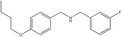 [(4-butoxyphenyl)methyl][(3-fluorophenyl)methyl]amine Structure