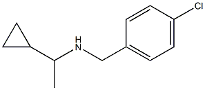 [(4-chlorophenyl)methyl](1-cyclopropylethyl)amine Structure