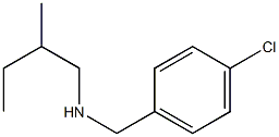 [(4-chlorophenyl)methyl](2-methylbutyl)amine Structure