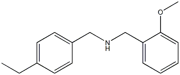 [(4-ethylphenyl)methyl][(2-methoxyphenyl)methyl]amine Structure