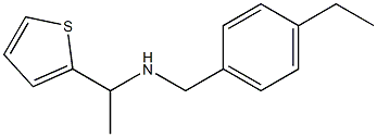 [(4-ethylphenyl)methyl][1-(thiophen-2-yl)ethyl]amine Structure