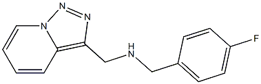 [(4-fluorophenyl)methyl]({[1,2,4]triazolo[3,4-a]pyridin-3-ylmethyl})amine 구조식 이미지