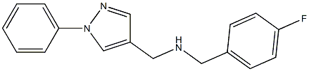 [(4-fluorophenyl)methyl][(1-phenyl-1H-pyrazol-4-yl)methyl]amine 구조식 이미지