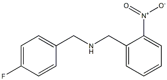[(4-fluorophenyl)methyl][(2-nitrophenyl)methyl]amine 구조식 이미지