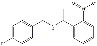 [(4-fluorophenyl)methyl][1-(2-nitrophenyl)ethyl]amine Structure