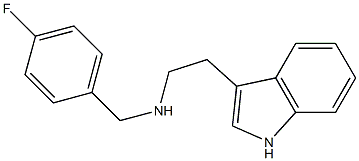 [(4-fluorophenyl)methyl][2-(1H-indol-3-yl)ethyl]amine 구조식 이미지