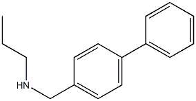 [(4-phenylphenyl)methyl](propyl)amine Structure