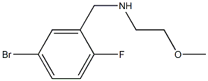 [(5-bromo-2-fluorophenyl)methyl](2-methoxyethyl)amine Structure