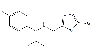 [(5-bromofuran-2-yl)methyl][1-(4-ethylphenyl)-2-methylpropyl]amine 구조식 이미지