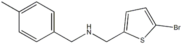 [(5-bromothiophen-2-yl)methyl][(4-methylphenyl)methyl]amine 구조식 이미지