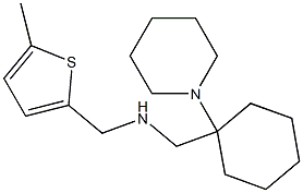 [(5-methylthiophen-2-yl)methyl]({[1-(piperidin-1-yl)cyclohexyl]methyl})amine Structure