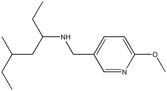 [(6-methoxypyridin-3-yl)methyl](5-methylheptan-3-yl)amine Structure