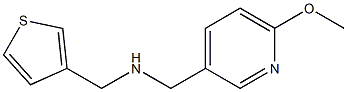 [(6-methoxypyridin-3-yl)methyl](thiophen-3-ylmethyl)amine Structure