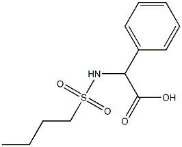 [(butylsulfonyl)amino](phenyl)acetic acid 구조식 이미지