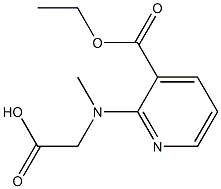 [[3-(ethoxycarbonyl)pyridin-2-yl](methyl)amino]acetic acid 구조식 이미지