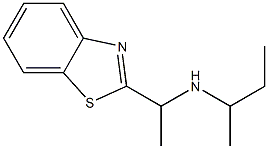 [1-(1,3-benzothiazol-2-yl)ethyl](butan-2-yl)amine Structure