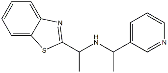 [1-(1,3-benzothiazol-2-yl)ethyl][1-(pyridin-3-yl)ethyl]amine Structure