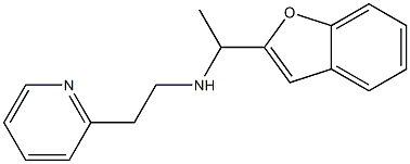 [1-(1-benzofuran-2-yl)ethyl][2-(pyridin-2-yl)ethyl]amine 구조식 이미지